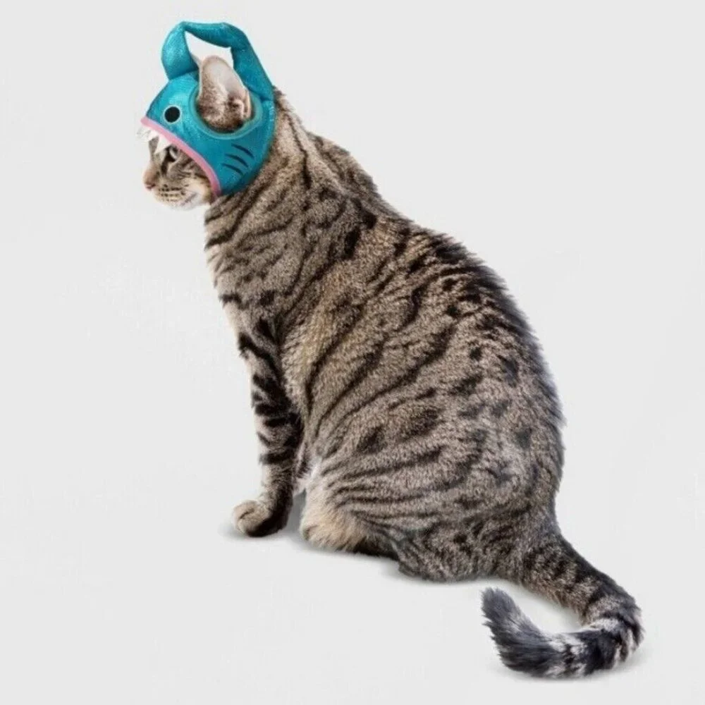 Hyde & Eek Cat Shark Costume Headpiece Blue Sparkle One Size Halloween Cute New